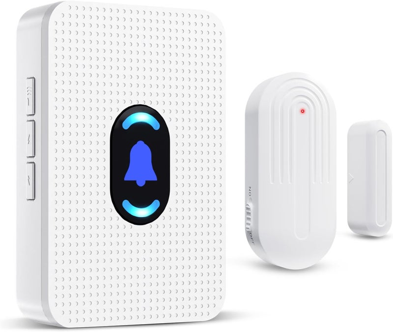 Daytech Wireless Door Sensor Chime Door Entry Chime with 800ft Range 20 Chimes 5 Adjustable Volume Door Open Chime for Business/Home/Office/Store When Entering, 1 Sensor + 1 Receiver - Image 1
